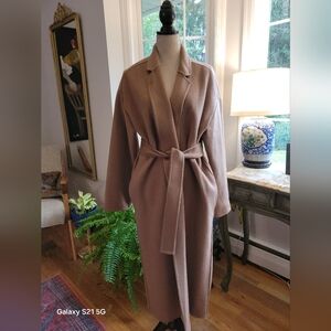 Jenni Kayne wool cashmere coat size Large, Camel colored